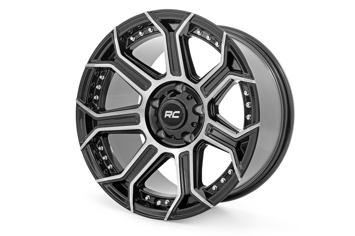 Rough Country 89 Series Wheel | One-Piece | Black Machined Gun Metal | 17x9 | 6x5.5 | +0mm