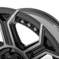 Rough Country 89 Series Wheel | One-Piece | Black Machined Gun Metal | 17x9 | 6x135 |  -12mm