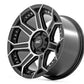 Rough Country 89 Series Wheel | One-Piece | Black Machined Gun Metal | 17x9 | 6x135 |  -12mm