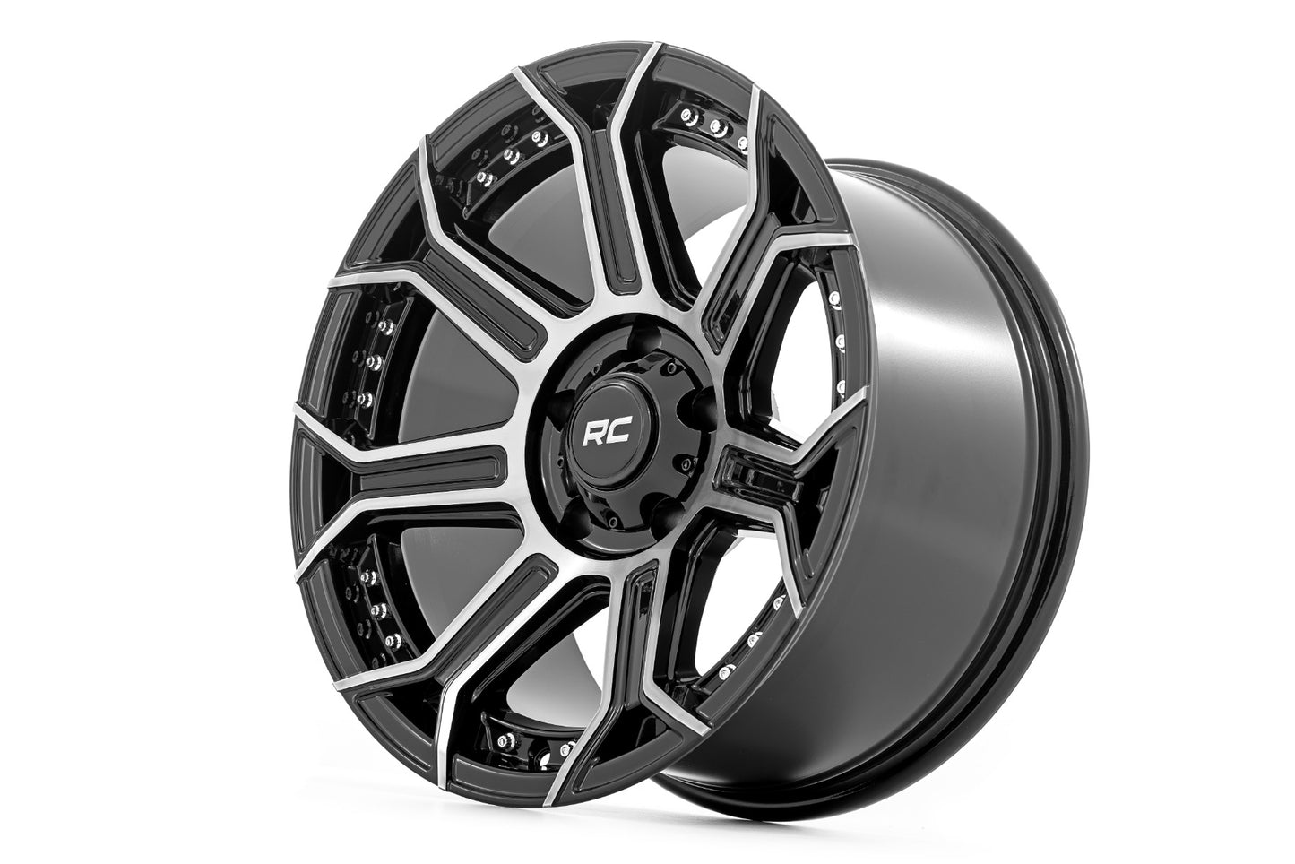 Rough Country 89 Series Wheel | One-Piece | Black Machined Gun Metal | 17x9 | 6x135 |  -12mm