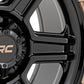 Rough Country 79 Series Wheel | One-Piece | Semi Gloss Black w/Bronze Ring | 17x8.5 | 5x4.5 | 0mm