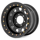 Steel Simulated Beadlock Wheel | Black | 15x8 | 5x4.5 | 3.30 Bore | -19