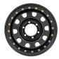 Steel Simulated Bead Lock Wheel | Black | 16x8 | 6x5.5 | 4.25 Bore | -12