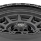 Rough Country 85 Series Wheel | Simulated Beadlock | Gunmetal Gray/Black | 17x9 | 5x4.5 | -12mm