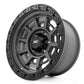 Rough Country 85 Series Wheel | Simulated Beadlock | Gunmetal Gray/Black | 17x9 | 5x4.5 | -12mm