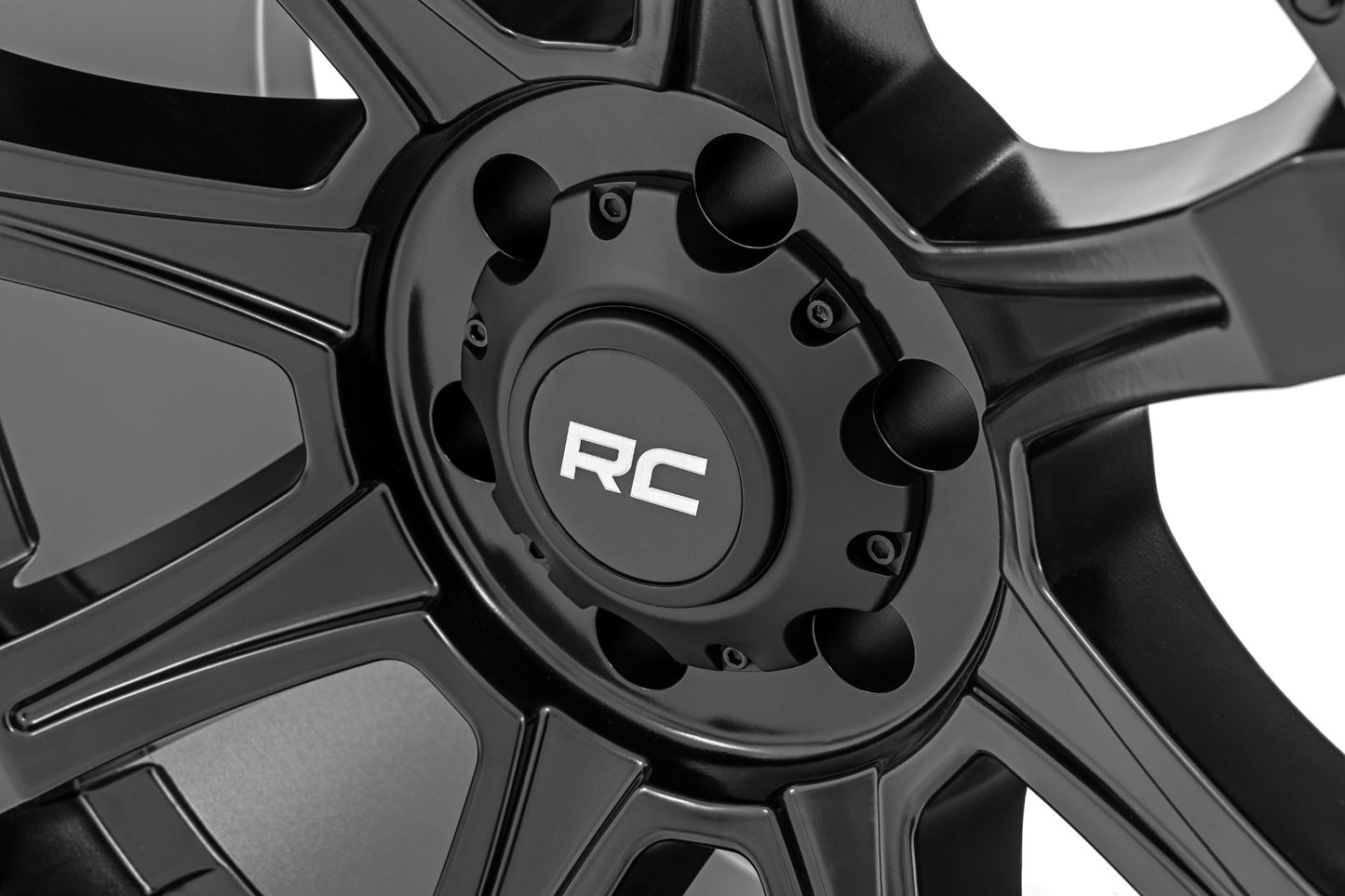 Rough Country 81 Series Wheel | One-Piece | Semi Gloss Black | 20x10 | 6x5.5 | -25mm