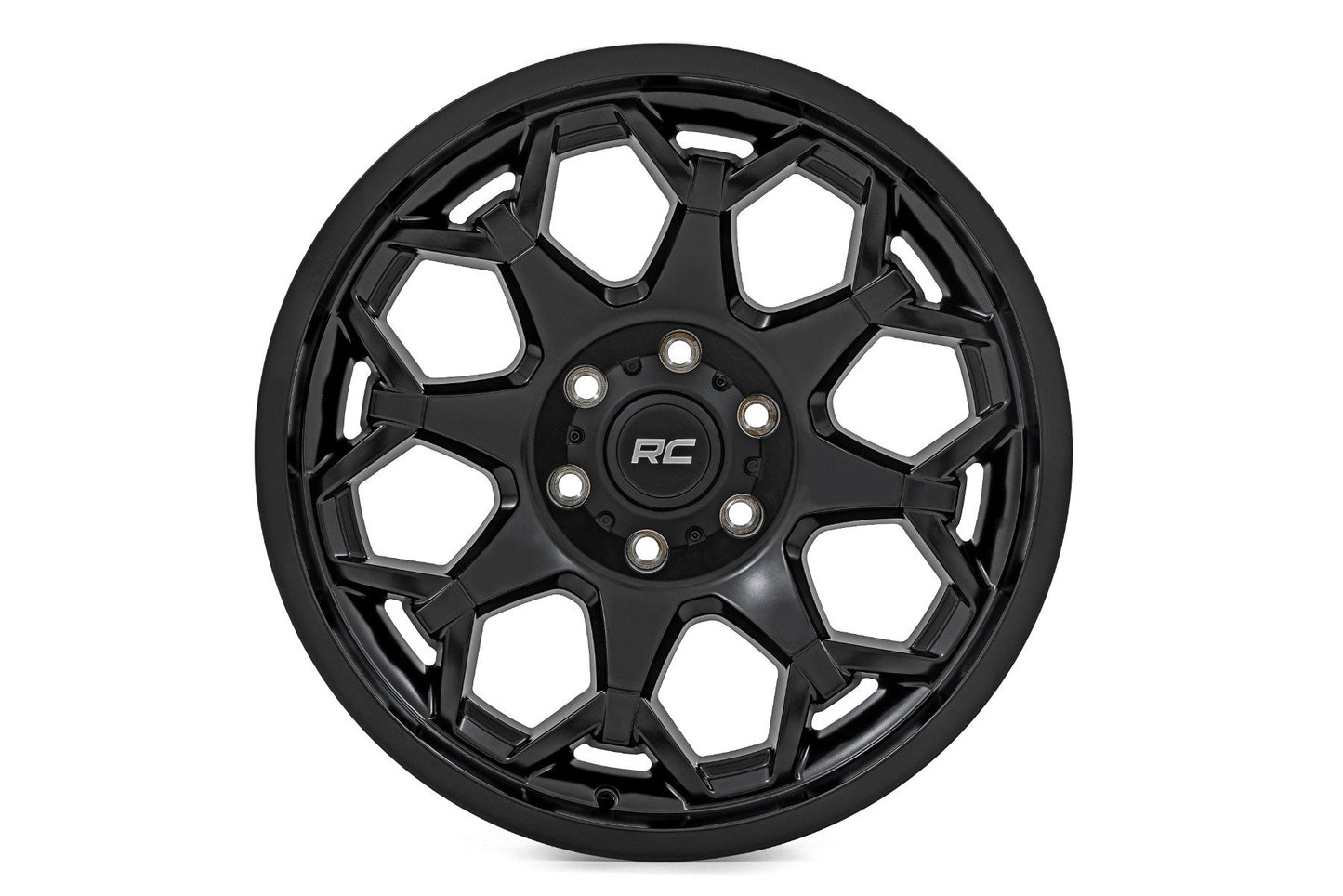 Rough Country 80 Series Wheel | One-Piece | Semi Gloss Black | 20x9 | 6x135 | -12mm