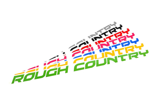Rough Country Decal | 27 Inch Fender | Orange