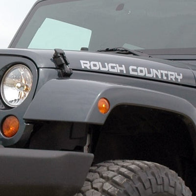 Rough Country Decal | 27 Inch Fender | Gray