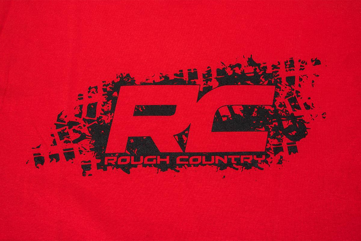 Rough Country T-Shirt | Rough Country Tread | Red | Size MD