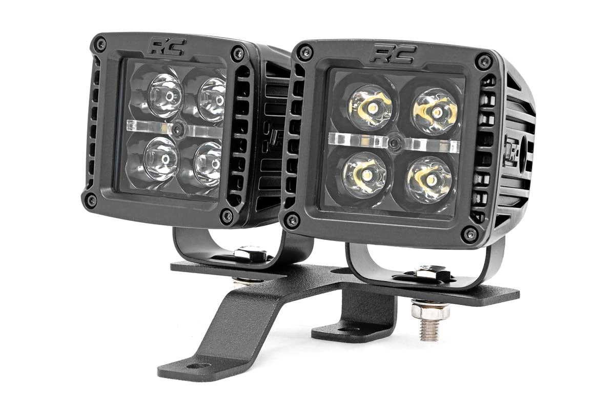 Jeep Quad LED Light Pod Kit  - Black Series (18-24 JL / 20-24 Gladiator)