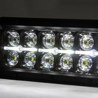 20 Inch Black Series LED Light Bar | Dual Row | Cool White DRL