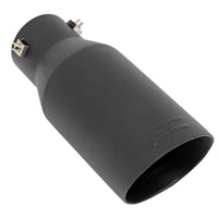 Exhaust Tip | Black | RC Logo | 2.5-3 Inch Pipe
