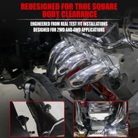 Certified Automotive Experts LS Swap Long Tube Headers Polished 304 Stainless Steel for 1960–1987 Chevy GMC C10 K10 Trucks and 1988–1991 Square Body 2WD 4WD Includes MLS Gaskets 12pc Header Bolt Kit