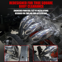 Ceramic Long Tube Headers – LS Swap Square Body