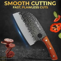 SliceElite Hand-Forged Serbian Chef Knife | Multi-Purpose Meat & Veg Cutting Knife | Professional Cooking Tool with Gift Box