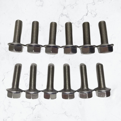 CAE LS Series Exhaust Header Manifold Bolt Kit, 12 Piece Stainless Steel for 4.8L, 5.3L, 5.7L, 6.0L, 6.2L Engines