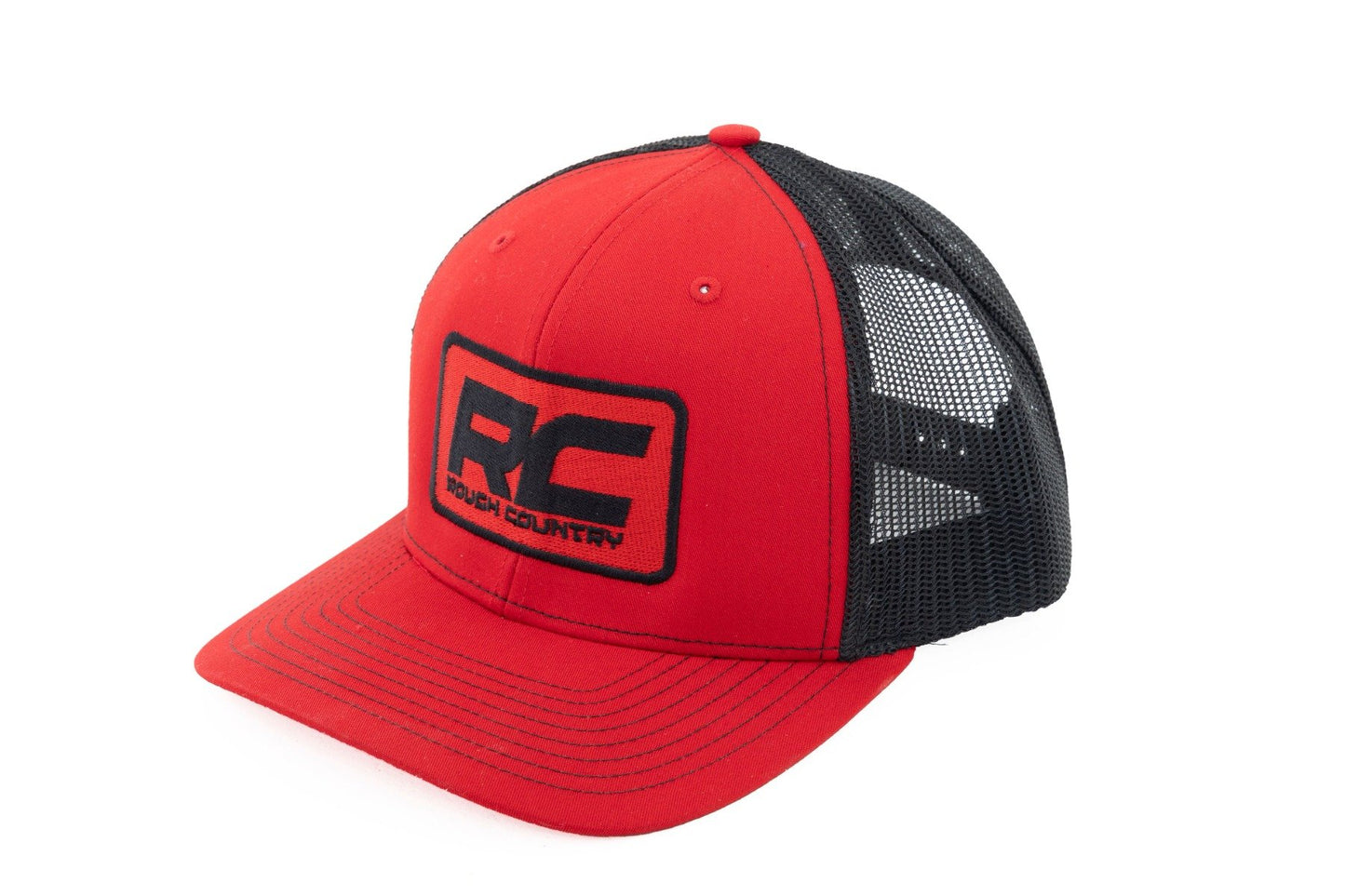 Rough Country Hat | Black Mesh | Rough Country Patch | Black/Red - Richardson 112