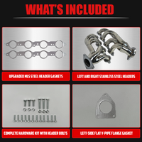 Stainless Shorty Headers – LS 2002–2013 with Upgraded MLS Gaskets