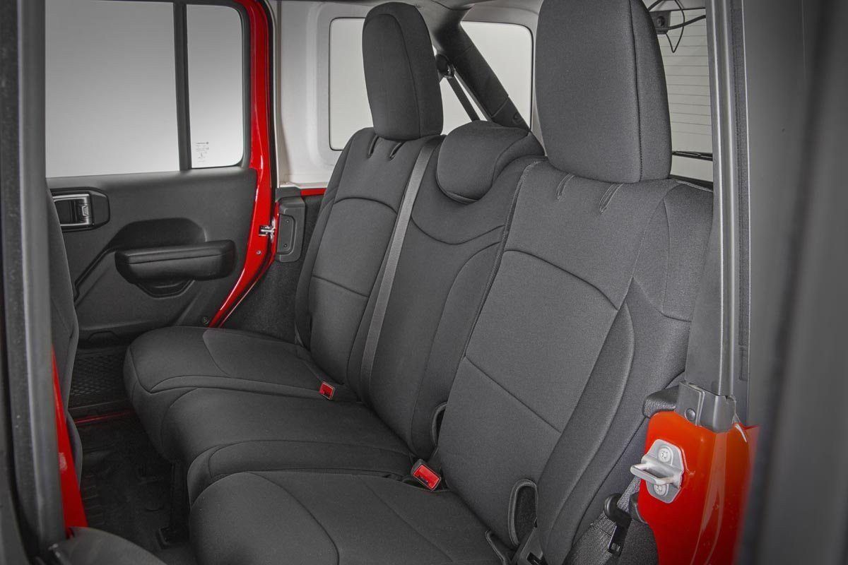 Seat Covers | Front and Rear w/ Armrest | Jeep Wrangler Unlimited 4WD (18-24)