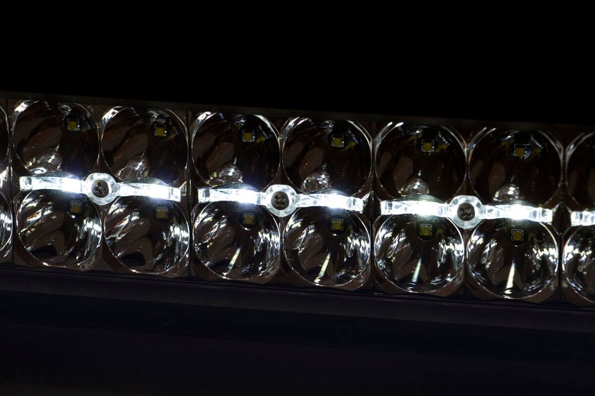 30 Inch Chrome Series LED Light Bar | Curved | Dual Row | Cool White DRL