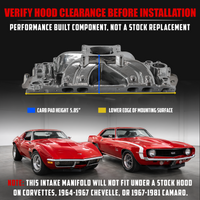 Polished Single Plane Intake Manifold – BBC High Rise