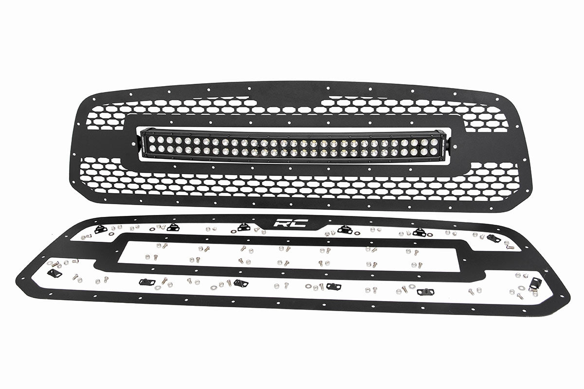 Mesh Grille | 30" Dual Row LED | Black | Ram 1500 2WD/4WD (13-18 & Classic)