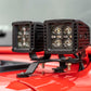 Jeep Quad LED Light Pod Kit  - Black Series w/ Amber DRL (18-24 JL / 20-24 Gladiator)