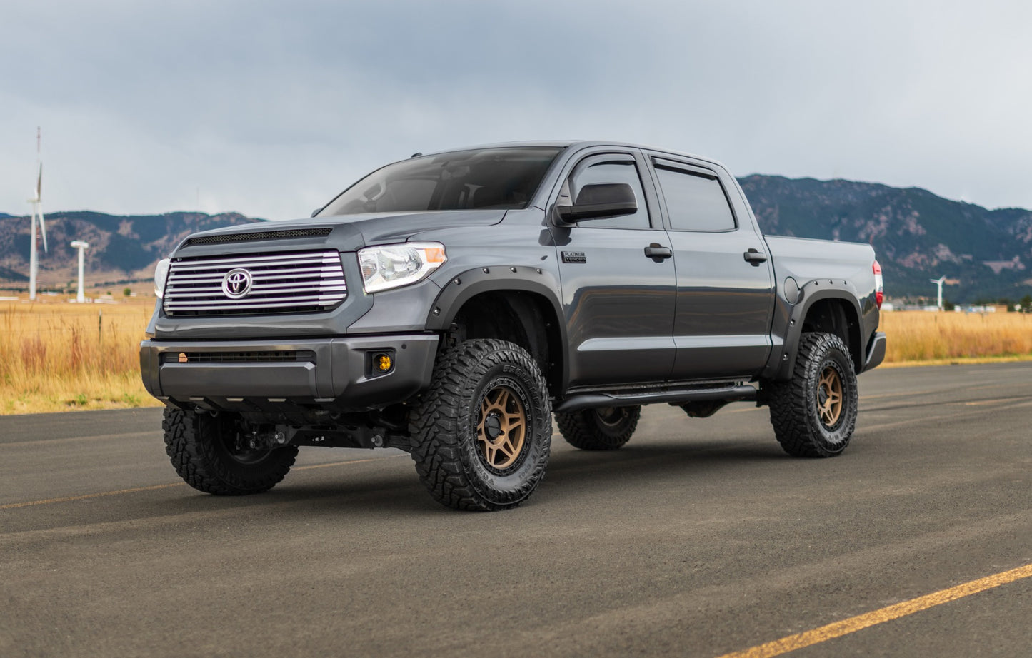 Pocket Fender Flares | 6 & 8' Bed | Gloss Black | Toyota Tundra (14-21)