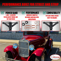 Black Block Hugger Headers – SBC