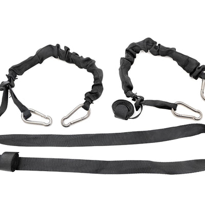 Elastic Straps | Carabiner Ends | 1" X 6' | Pair