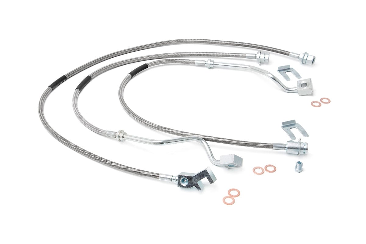 Brake Lines | Stainless | FR & RR | 4-6 Inch Lift | Ford F-250/F-350 Super Duty (99-04)