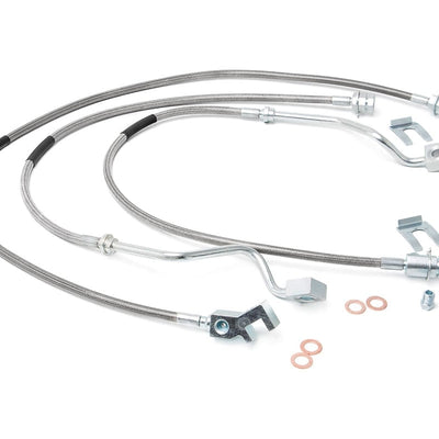 Brake Lines | Stainless | FR & RR | 4-6 Inch Lift | Ford F-250/F-350 Super Duty (99-04)