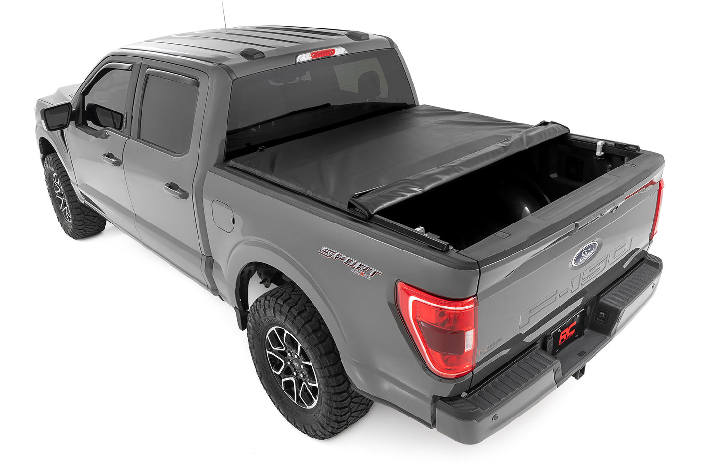 Soft Roll Up Bed Cover | 5'7" Bed | Ford F-150/F-150 Lightning/Raptor  (15-24)