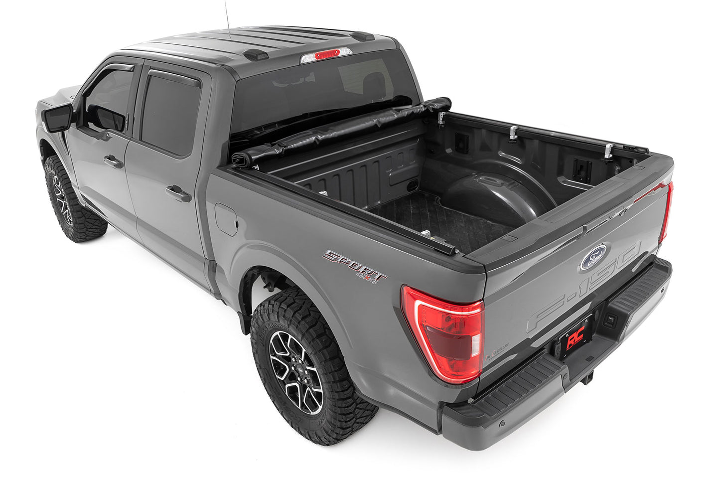 Soft Roll Up Bed Cover | 5'7" Bed | Ford F-150/F-150 Lightning/Raptor  (15-24)