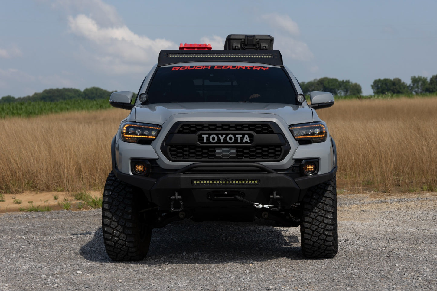 LED Fog Light Kit | 3.5 Inch Round Black Series | Amber DRL | Toyota Tacoma (16-23)