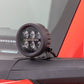 LED Light Kit | Ditch Mount | 3.5" Black Round Pair | Amber DRL | Ford Bronco (21-24)