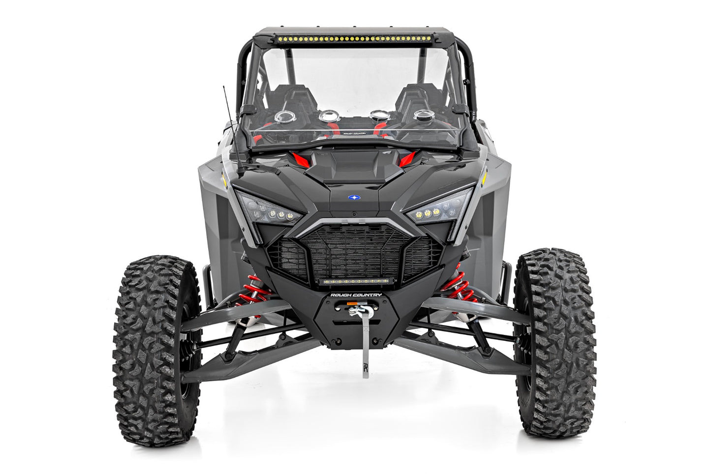 30" Single Row Light Mount | Front | Black Series | Polaris RZR Turbo R 4WD