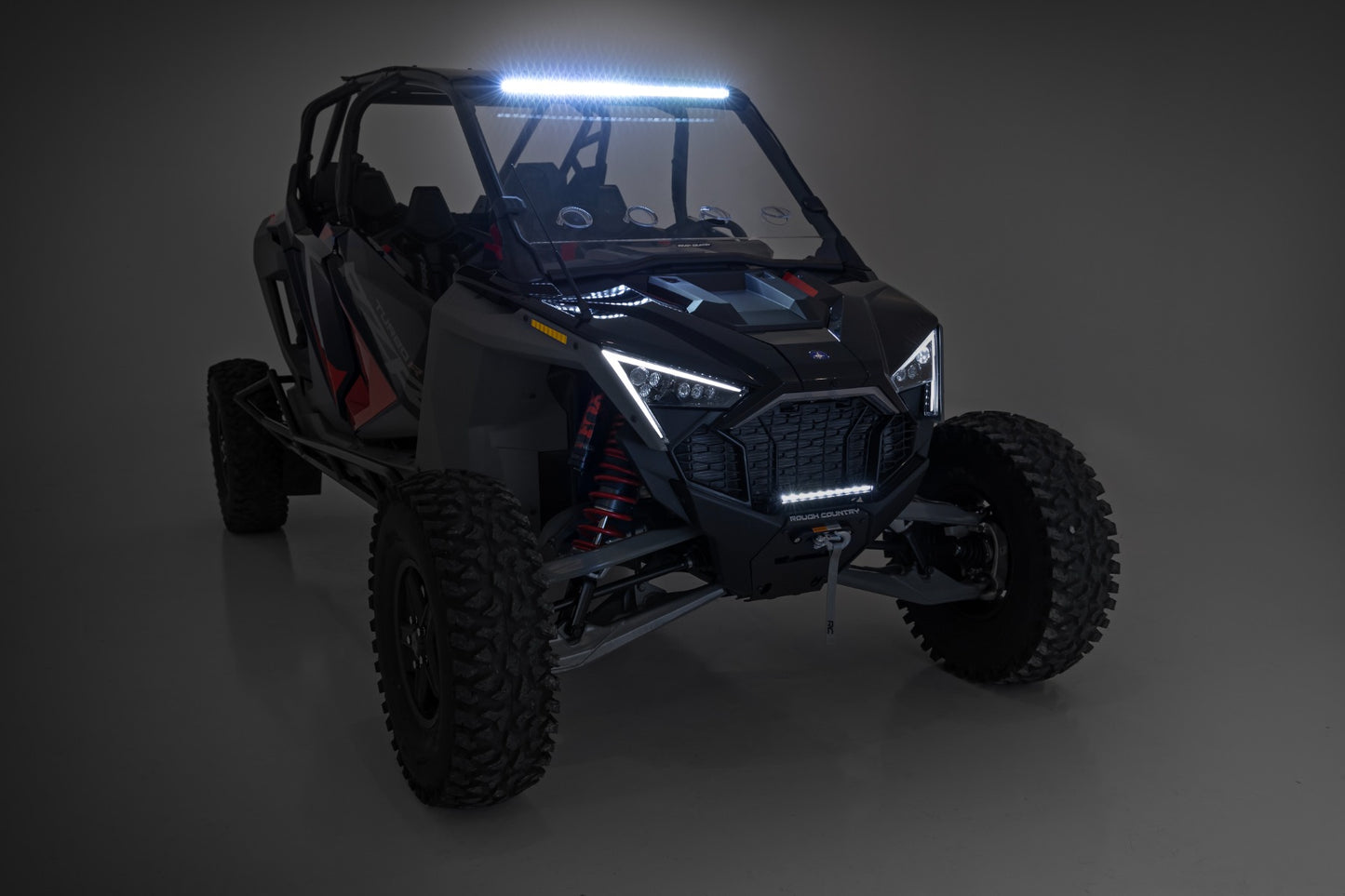 30" Single Row Light Mount | Front | Black Series | Polaris RZR Turbo R 4WD