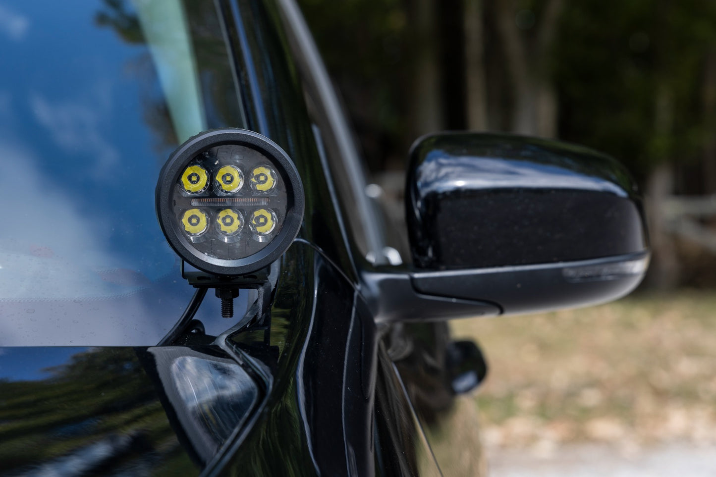 LED Light Kit | Ditch Mount | 2" Black Pair | White DRL | Jeep Cherokee KL (14-21)