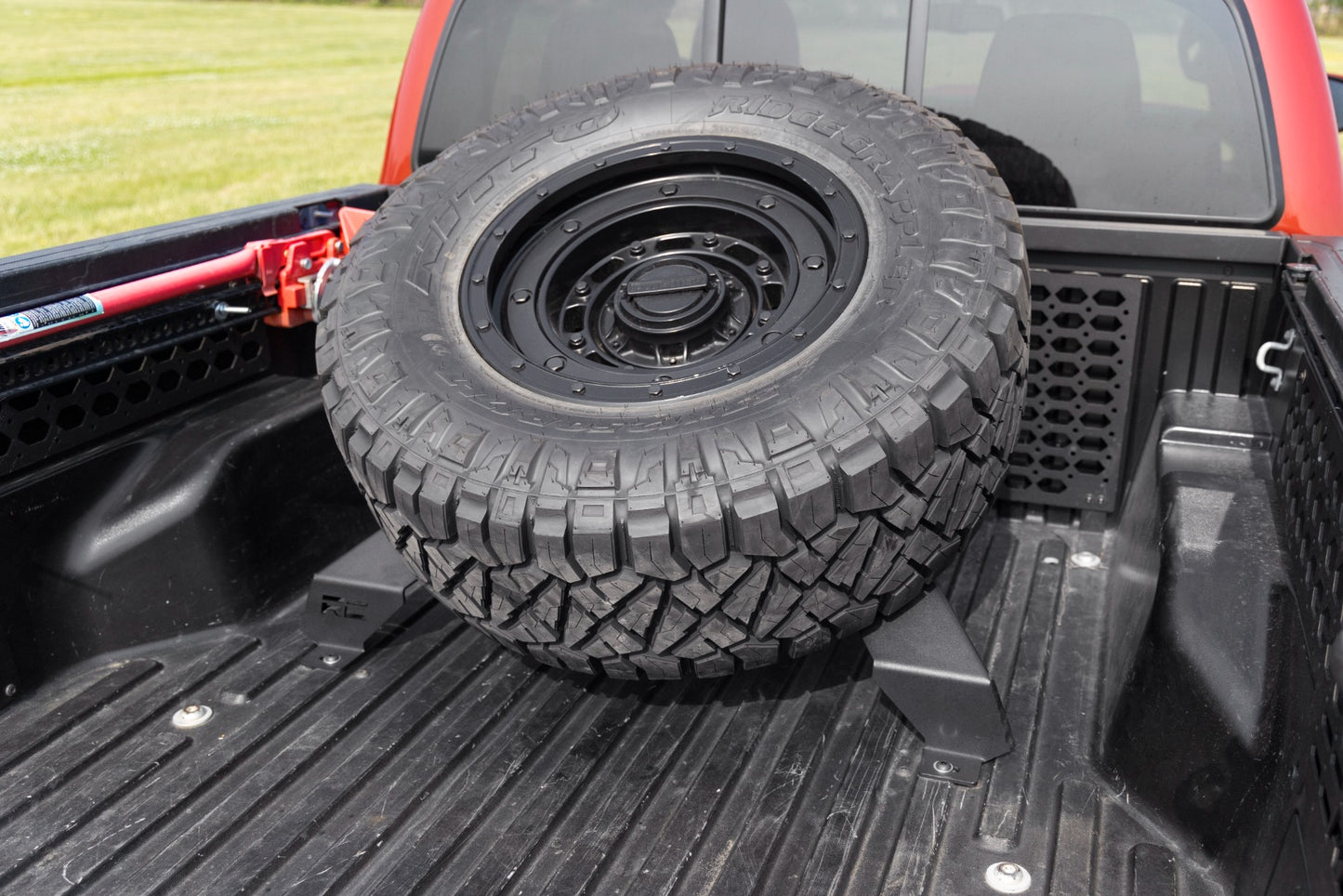 Bed Mount Spare Tire Carrier | Universal (5x5.5 6x5.5 6x135 & 5x5.0 Bolt Patterns)