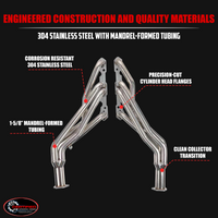 Stainless Long Tube Headers – 1988–1998 GM 5.0 5.7