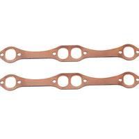 Certified Automotive Experts – Copper Header Gaskets Small Block Chevy 265 283 302 305 327 350 383 400 SBC Exhaust Manifold Gasket Set Reusable No Leak Oval Port Gaskets Fits Gen 1 Engines 1955–2002