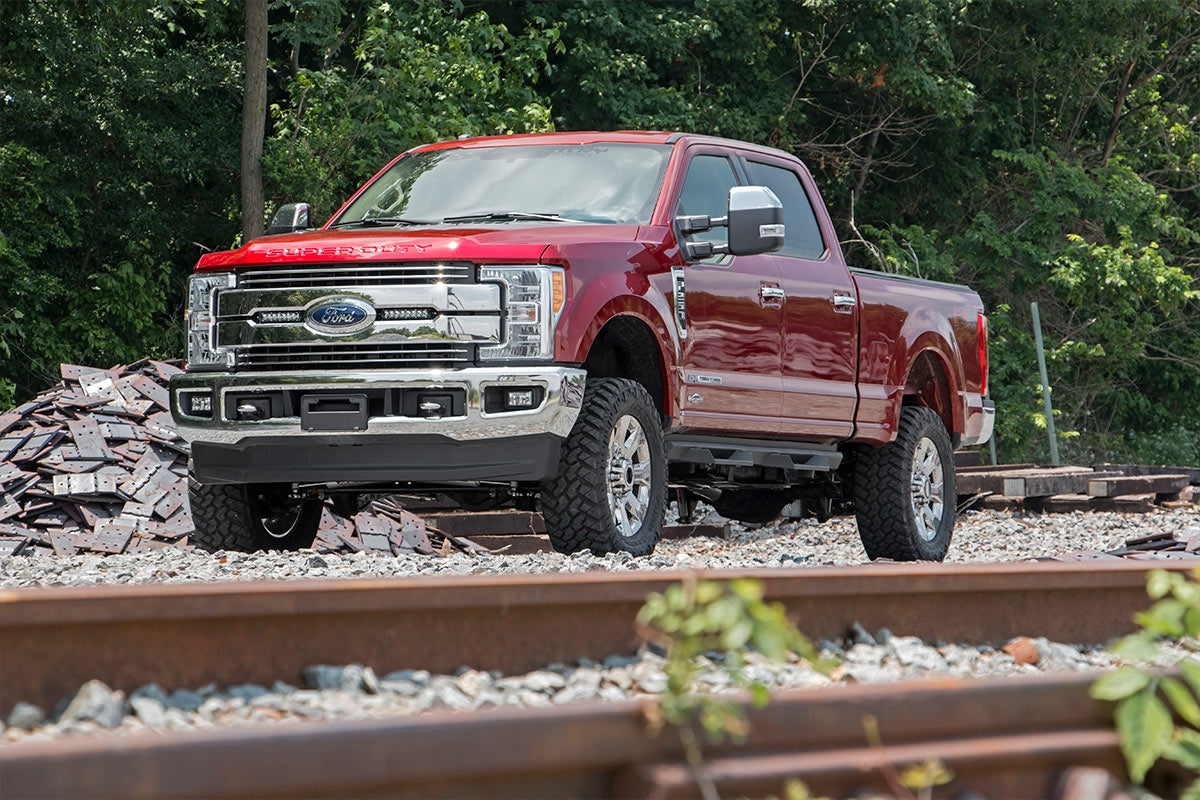 LED Light Kit | Grille Mount | 8" Chrome Pair | Ford F-250 Super Duty (17-19)