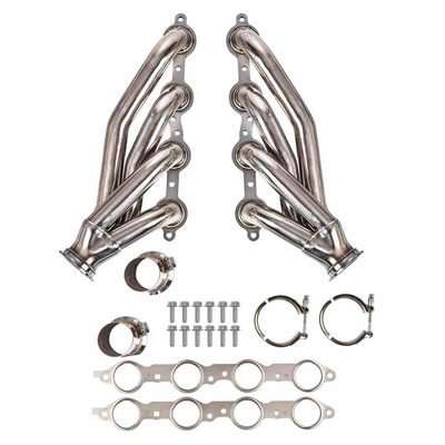 Stainless Shorty Headers – LS Swap V-Band