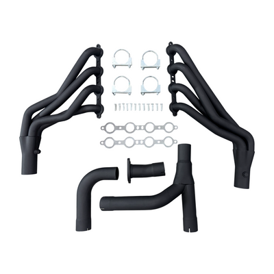 Exhaust Header for 1999–2006 GM 4.8L/5.3L/6.0L – Black Coated