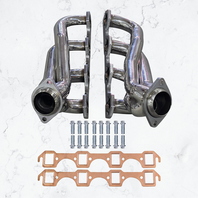 Stainless Steel Shorty Exhaust Headers Compatible with Ford Mustang 1979–1993 5.0L V8
