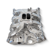 Ford FE Dual Plane Intake Manifold Polished Aluminum 352 360 390 427 428 V8 Mid Rise Street Strip Performance