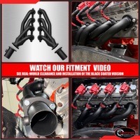 Black Shorty Headers – LS Swap Block Hugger