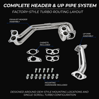 Subaru WRX STI EJ25 Turbo Exhaust Header & Up Pipe Kit 2008–2014